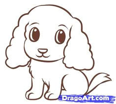 how to draw a easy dog step 6 puppy drawing easy dog drawing simple