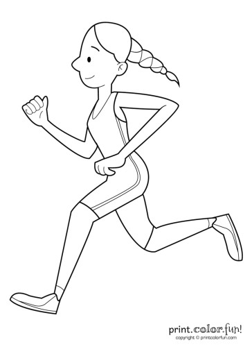 brilliant ideas of happy girl running coloring page print color fun easy coloring pages of