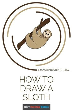 how to draw a sloth really easy drawing tutorial