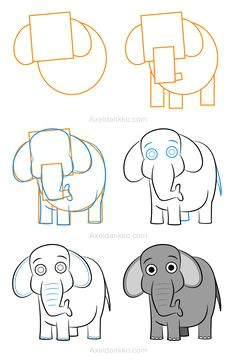 how to draw an elephant comment dessiner un elephant elephant doodle draw an elephant