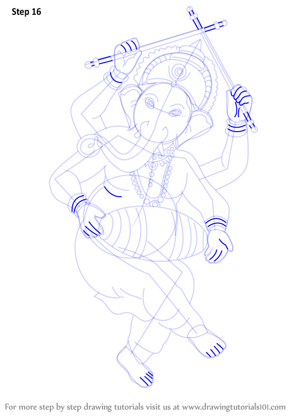 learn how to draw lord ganesha hinduism step by step drawing tutorials