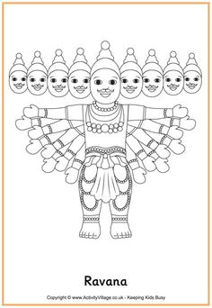 ravana colouring page diwali activities diversity activities diwali story coloring sheets colouring