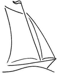 sailboat line drawing