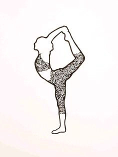 dancer pose natarajasana yoga pen and ink drawing by zannarts 20 00 yoga drawing dancers