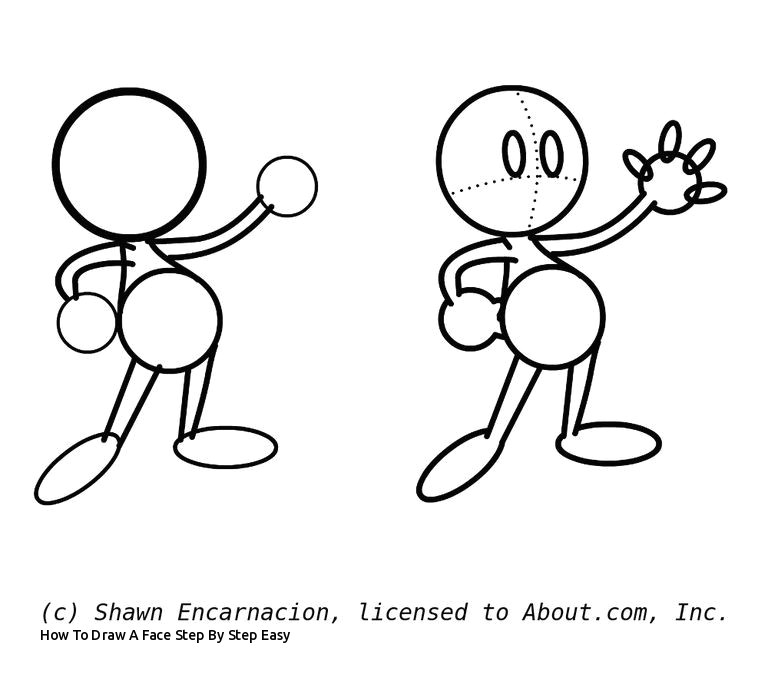 how to draw a face step by step easy learn how to draw cute cartoon characters