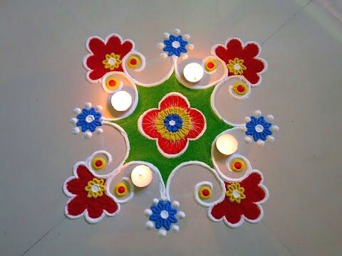 super easy and quick border rangoli designs creative rangoli designs by shital mahajan youtube