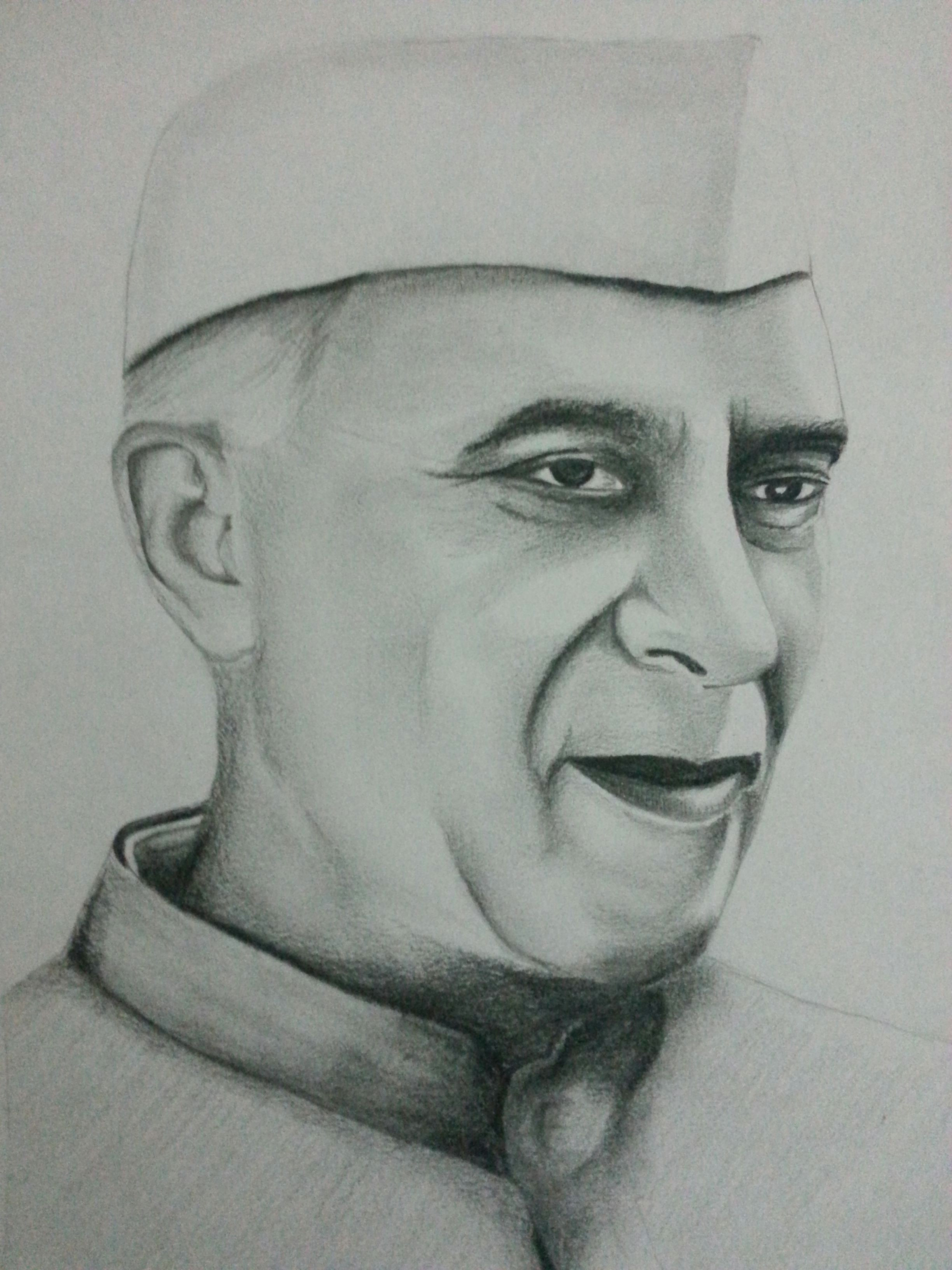 drawing of jawaharlal nehru using pencils visit and subscribe our simple lion sketch drawing with pencil