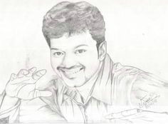 actor vijay drawing