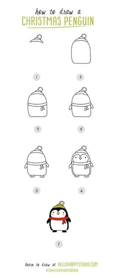 draw a penguin christmas sketch easy christmas drawings christmas bells drawing christmas decorations