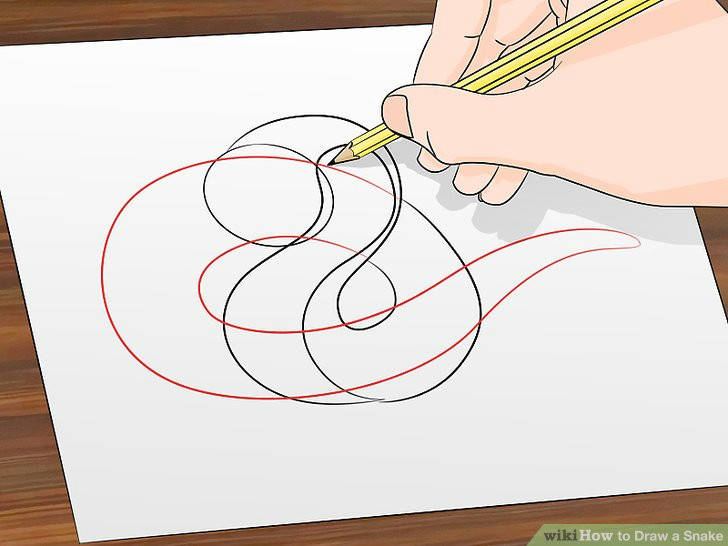image titled draw a snake step 11