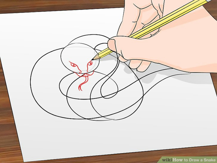 image titled draw a snake step 12