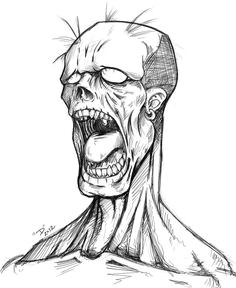 image result for zombie drawing