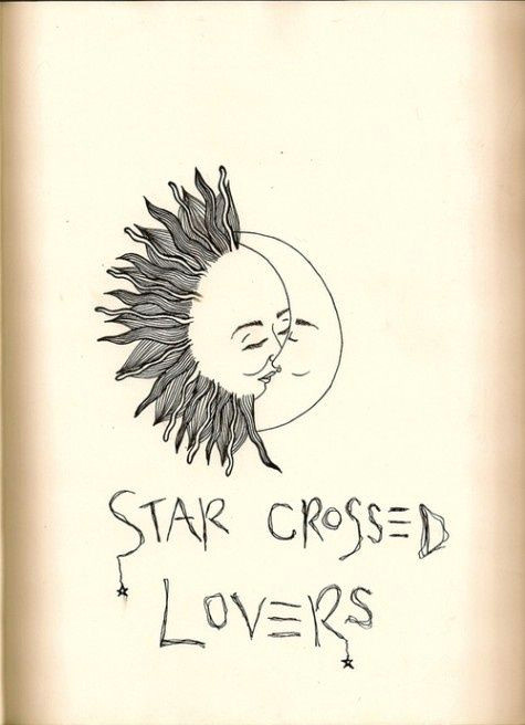 nice simple drawing of the sun and moon as star crossed lovers description from