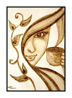 my sunday 10 february 2013 starting coffee art coffee painting coffee drawing
