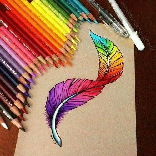 a colourful feather is the best kind of feather
