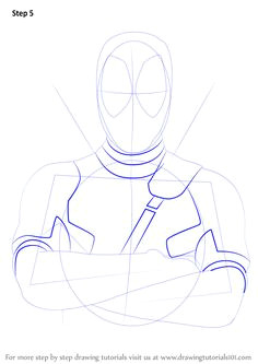 how to draw deadpool drawingtutorials101 com drawing projects drawing tutorials drawing tips