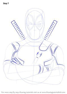 how to draw deadpool drawingtutorials101 com learn drawing learn to draw drawing