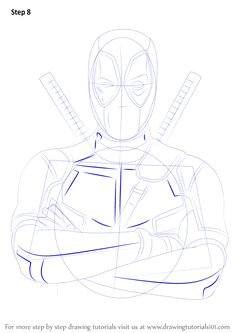 how to draw deadpool drawingtutorials101 com drawing projects drawing tutorials drawing tips