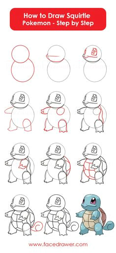 you like the cute squirtle pokemon learn how to draw squirtle from poke squirlte owais afroz a easy drawing steps