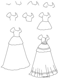 drawing princess dress learn how to draw a princess dress with simple step by step instructions