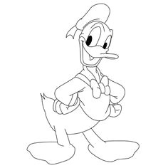 how to draw donald duck