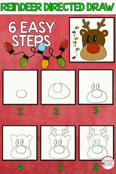 reindeer directive draw art activities for kids perfect activity for following directions directive drawing