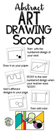 art lesson abstract art drawing scoot