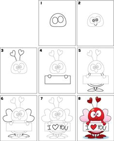 how to draw a love bug valentines day drawing valentines