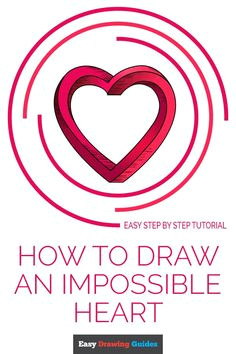 how to draw an impossible heart easy drawing guides
