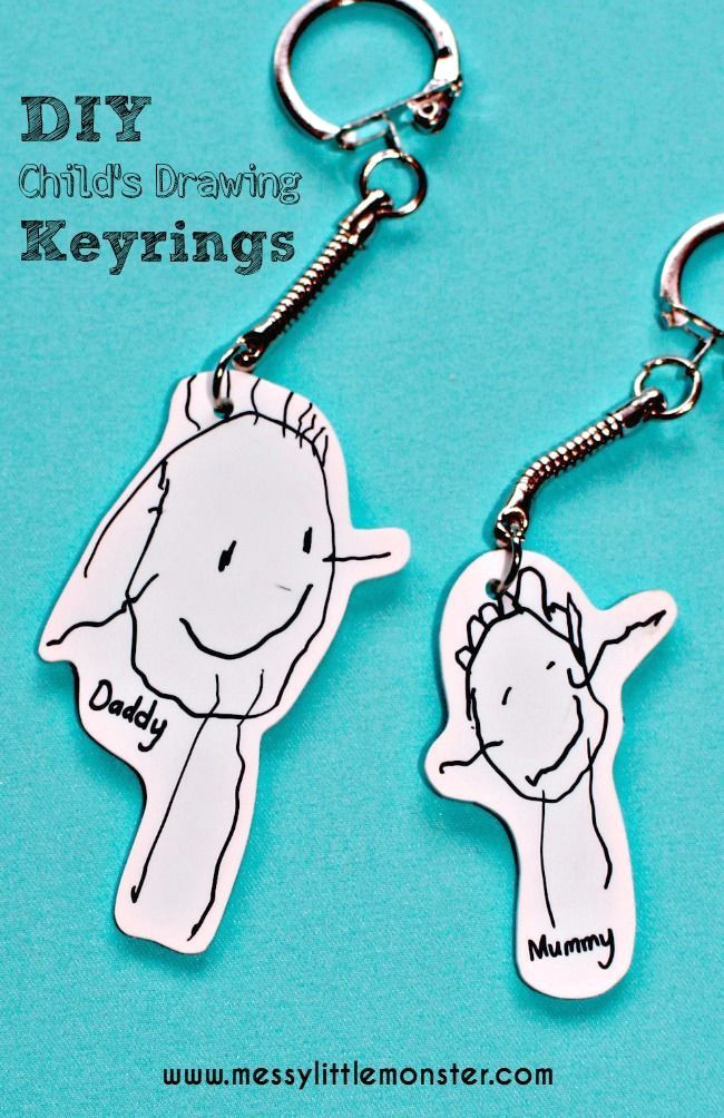 shrinky dinks keyring using a child s first drawings a simple keepsake kid made gift great for toddlers preschoolers