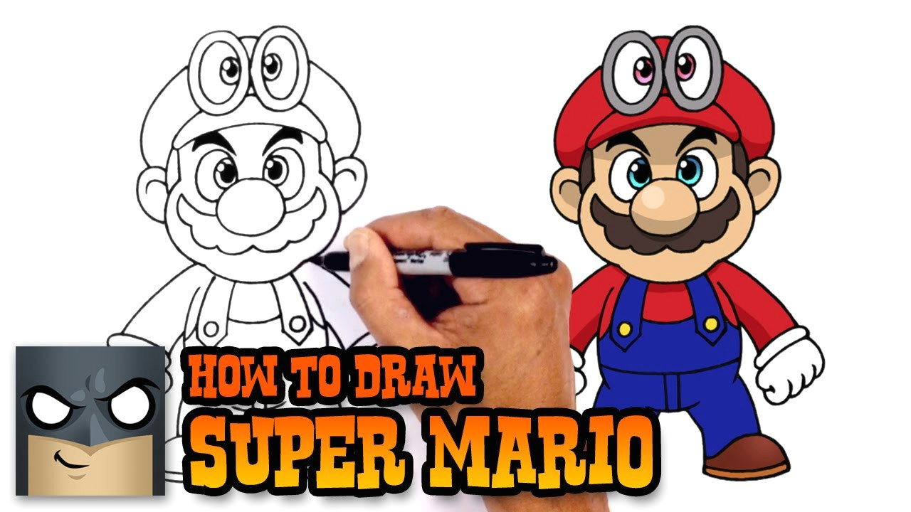 how to draw super mario super mario odyssey