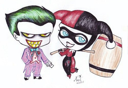 joker and harley quinn drawing 3 drawing cartoon and joker