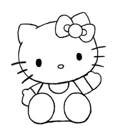 how to draw hello kitty