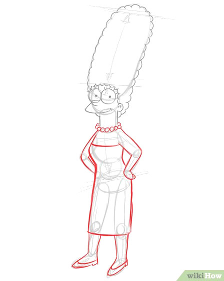 drawing homer simpson step by step how to draw marge simpson 6 steps with wikihow of