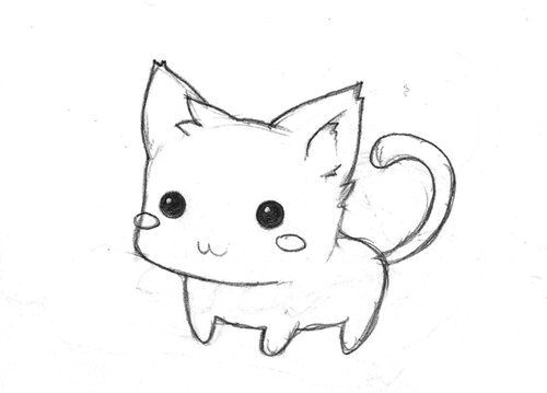 simple but cute cat it s easy to colour in and make it your own