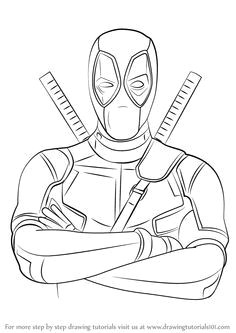 learn how to draw deadpool deadpool step by step drawing tutorials marvel zeichnungen