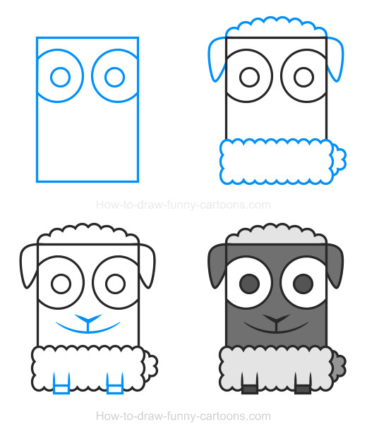 learn how to create a simple sheep clipart using these four easy steps