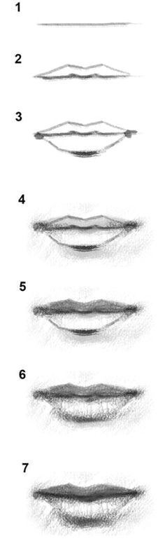 17 diagrams that will help you draw almost anything lip drawingsdrawing facesdrawing stepeasy