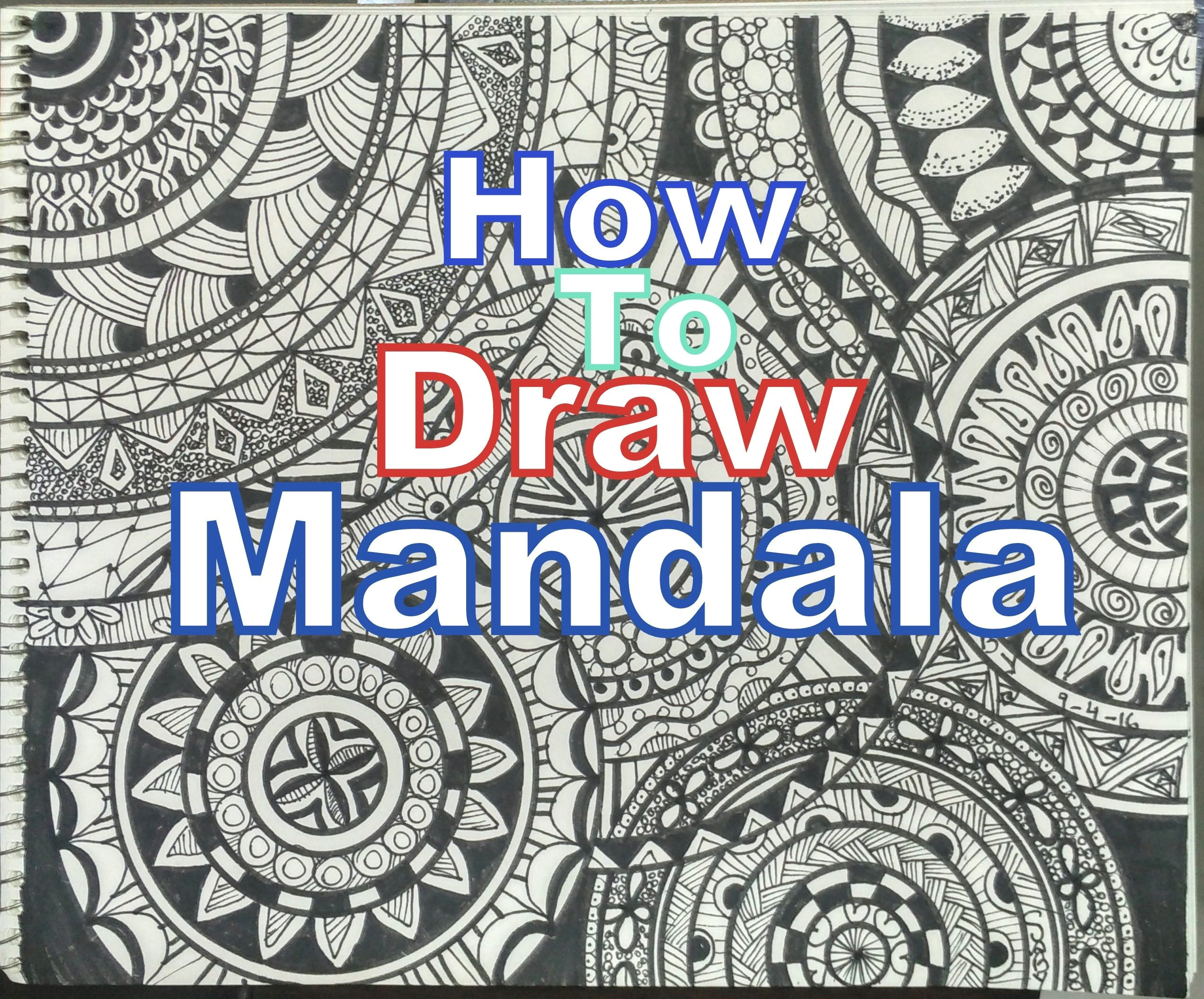 how to draw complex mandala art design for beginners easy tutorial doodle drawing step by step something4allofus