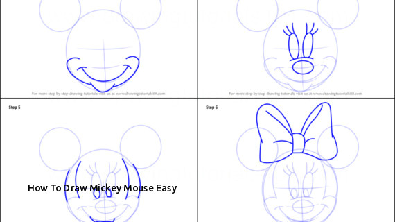 how to draw mickey mouse easy minnie mouse drawing step by step draw minnie mouse step