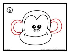 how to draw a monkey art for kids hub monkey drawing easymonkey