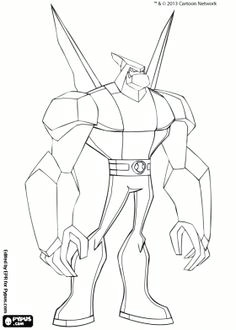 diamondhead from ben 10 omniverse coloring page