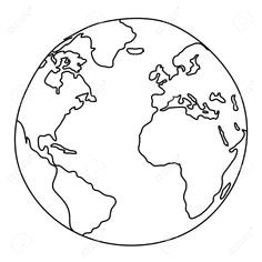 17422543 world drawing stock photo globe world white