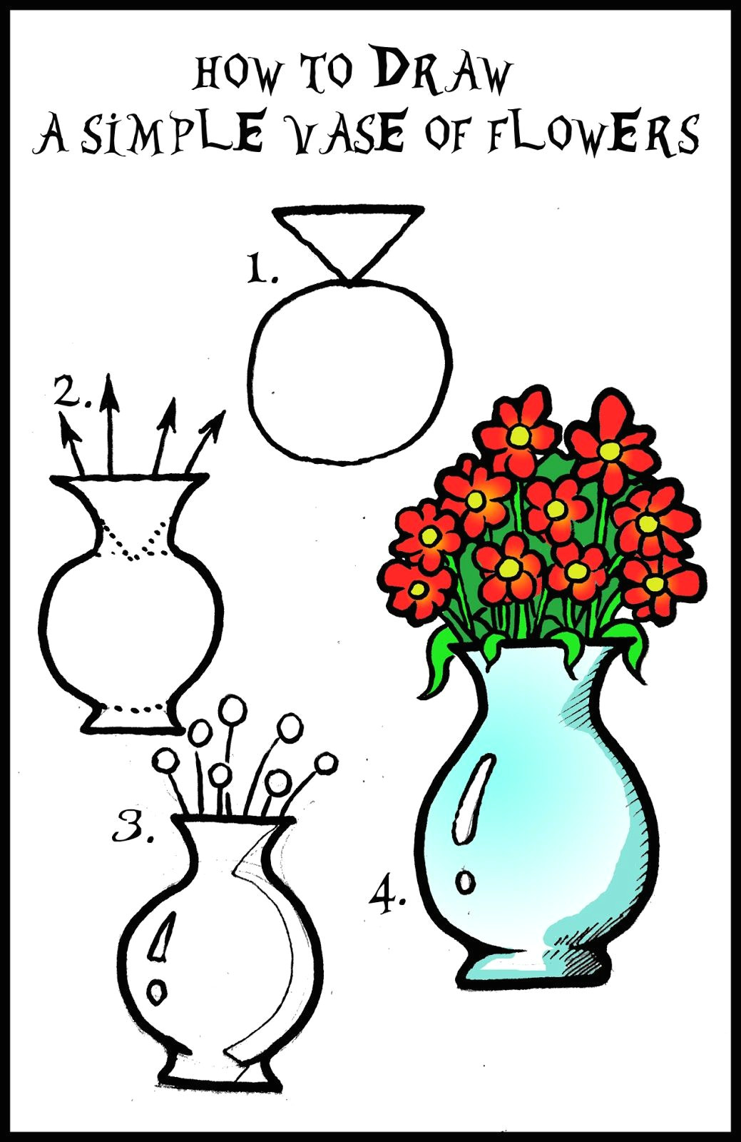 insured by laura how to draw flowers step by step with pictures
