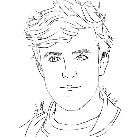 Easy Drawings Of Jake Paul Coloring Pages Jake Paul Great Free Clipart Silhouette Coloring