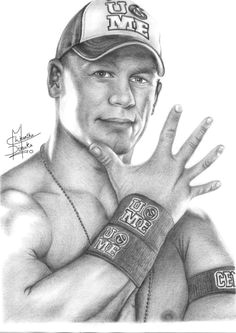 john cena pencil drawing by chirantha