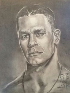 subject jhon cena nancy thomas portraits 11x14 medium graphite on bristol paper 2013 sold