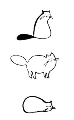 cat drawings cat doodle cat sketch fat cat tattoo simple cat