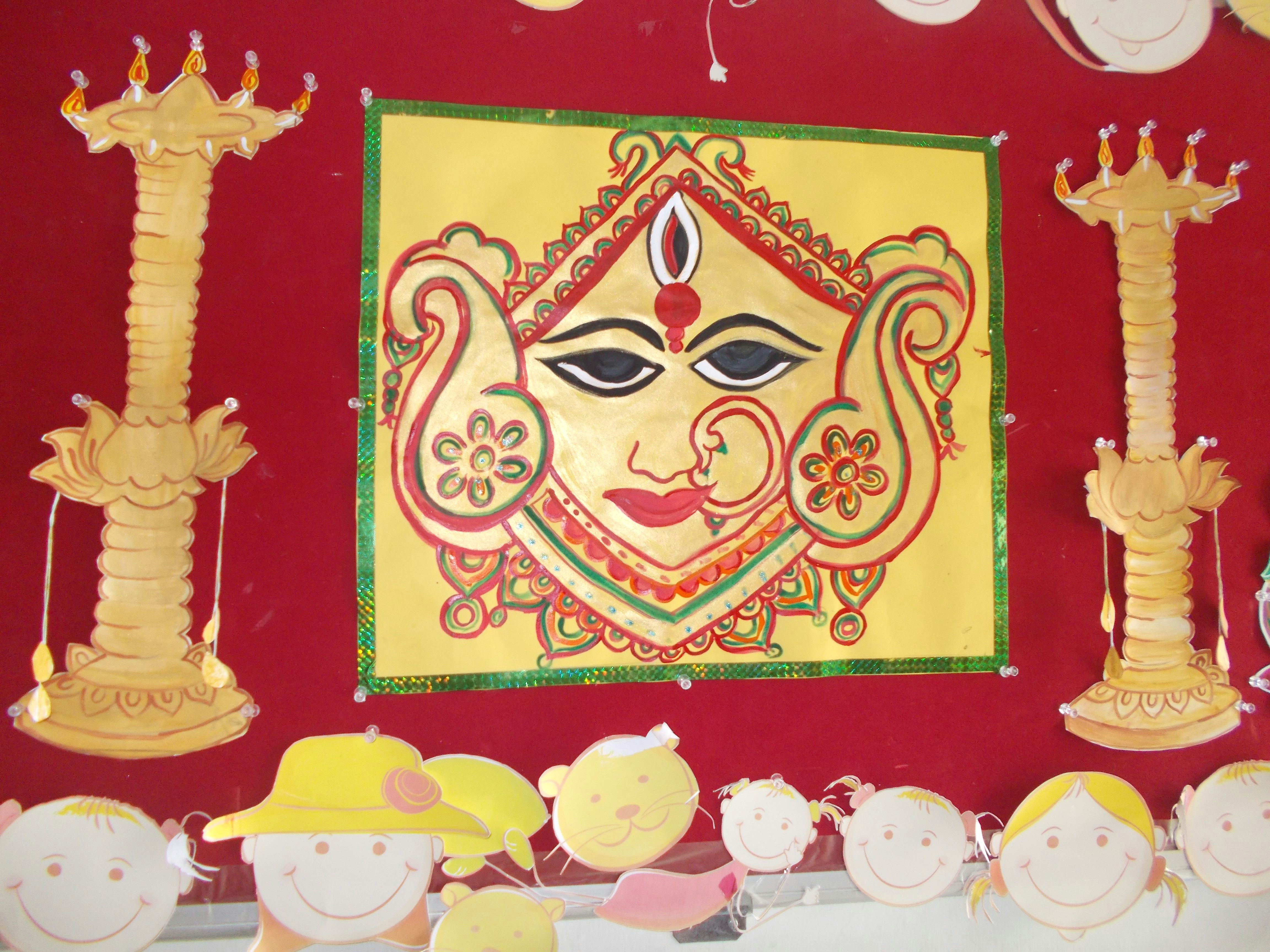 durga navratri decoration