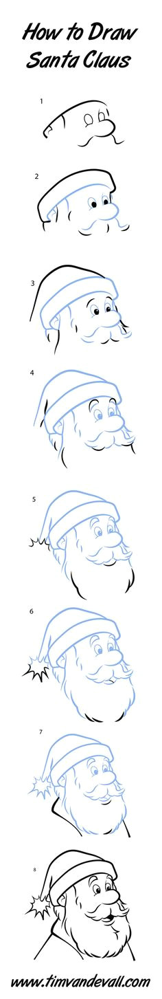 learn how to draw santa claus in 8 easy steps